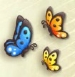 3匹の蝶の採集