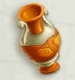 花瓶（オレンジ色）